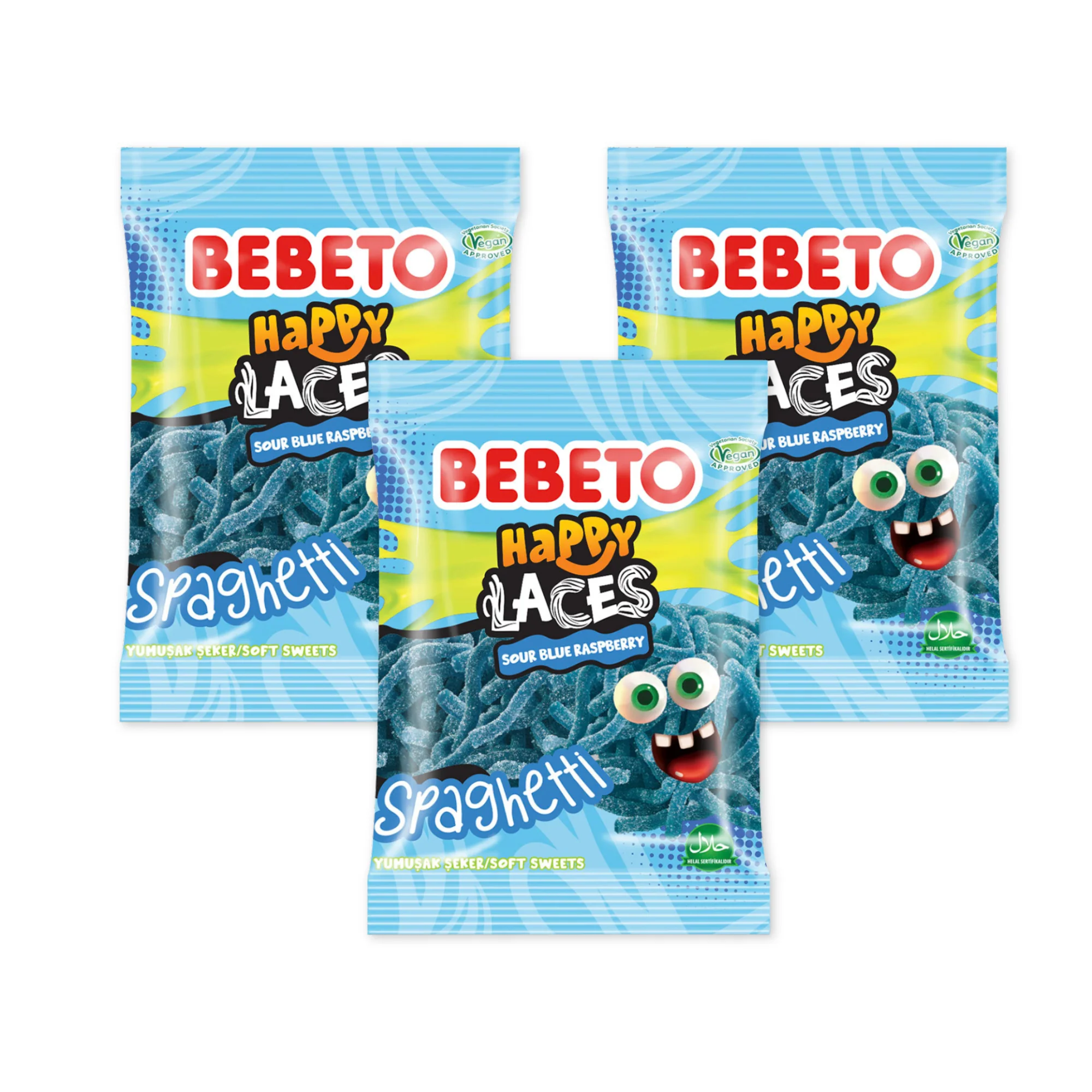 Bebeto Spaghetti Sour Blue Raspberry - Image 2