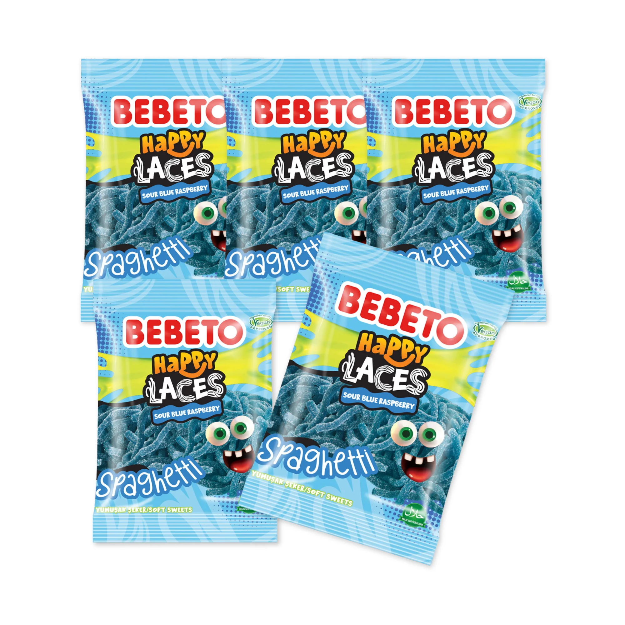 Bebeto Spaghetti Sour Blue Raspberry - Image 3