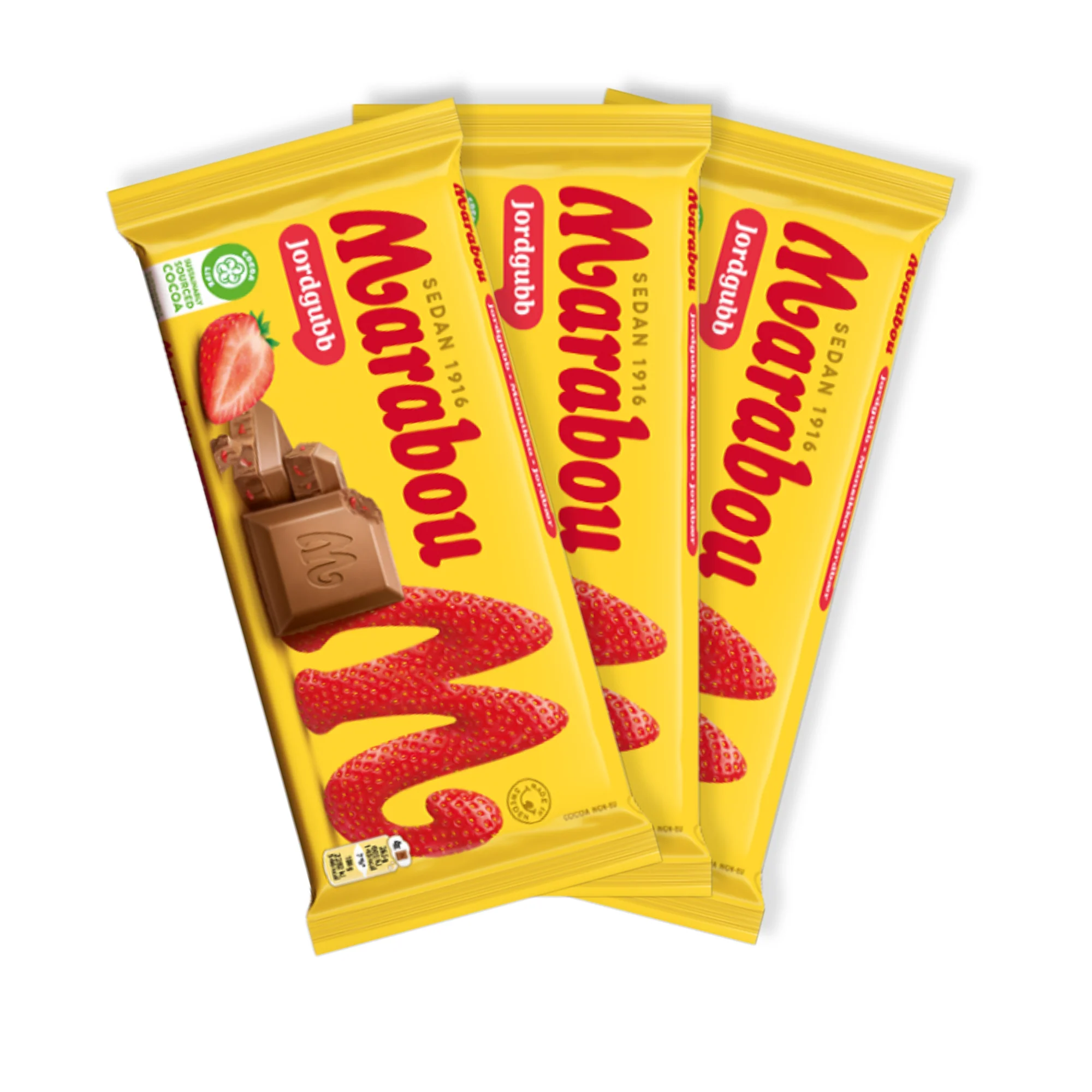 Marabou Strawberry 185g - Image 2