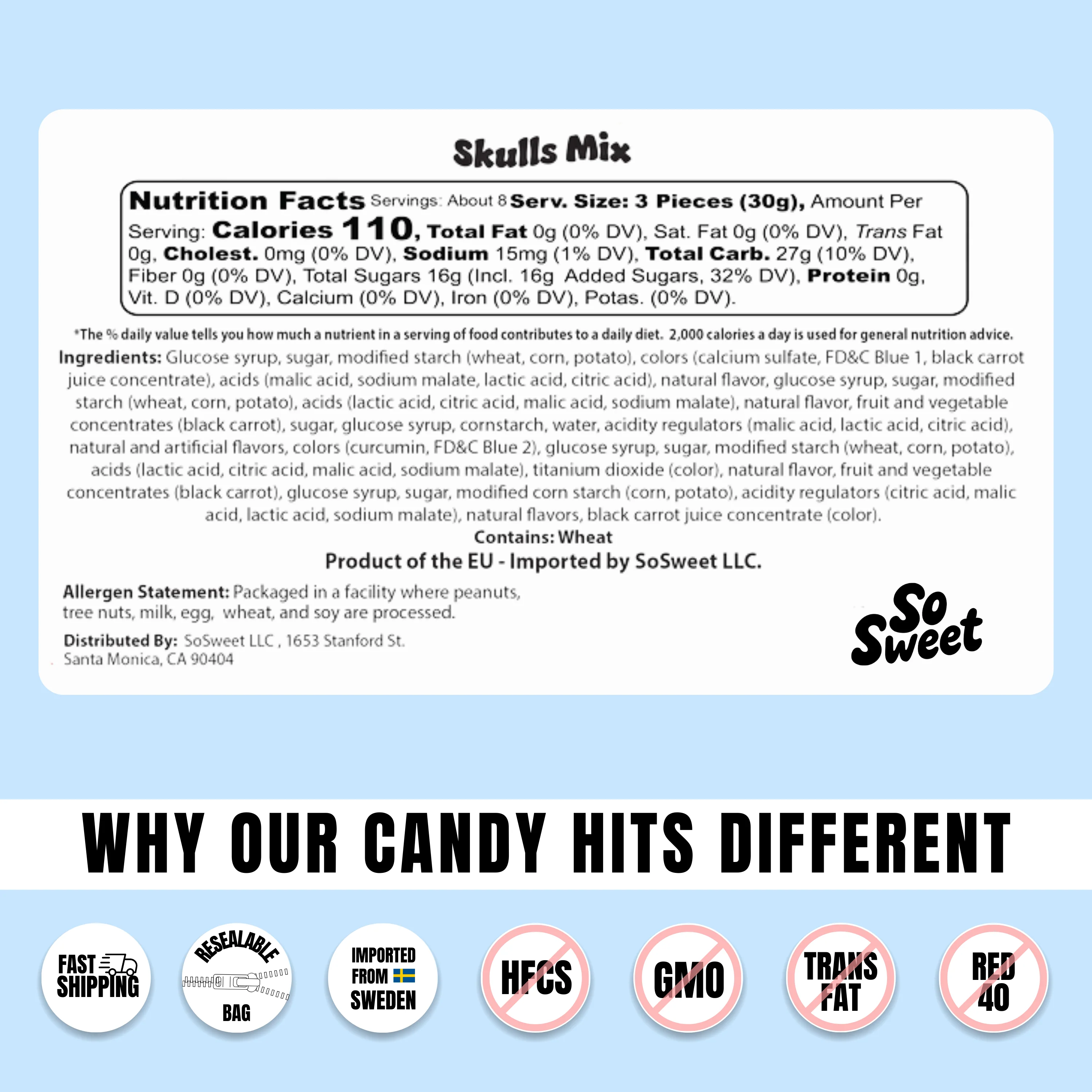 Swedish Candy Skulls Mix - Image 4
