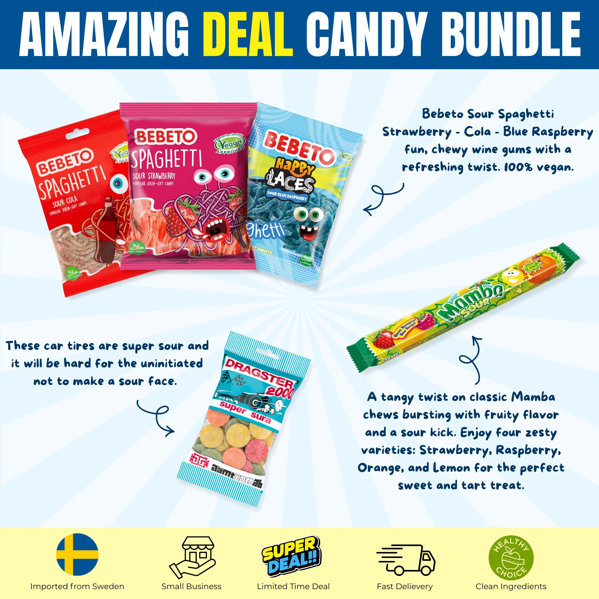XXL Sour Swedish Candy Bundle 2.8 lb - Image 4